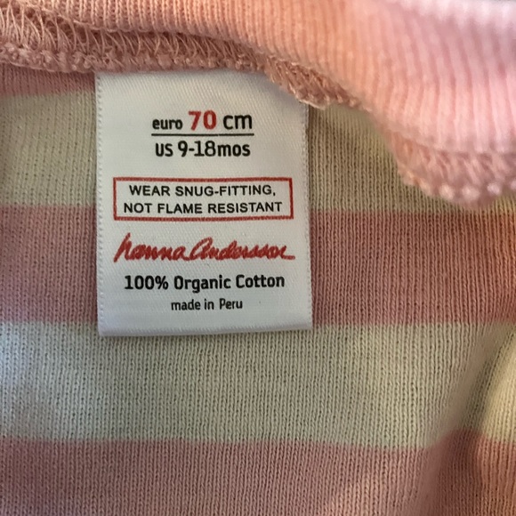 Hanna Andersson Striped Pajamas 9-18 Months - Picture 3 of 4
